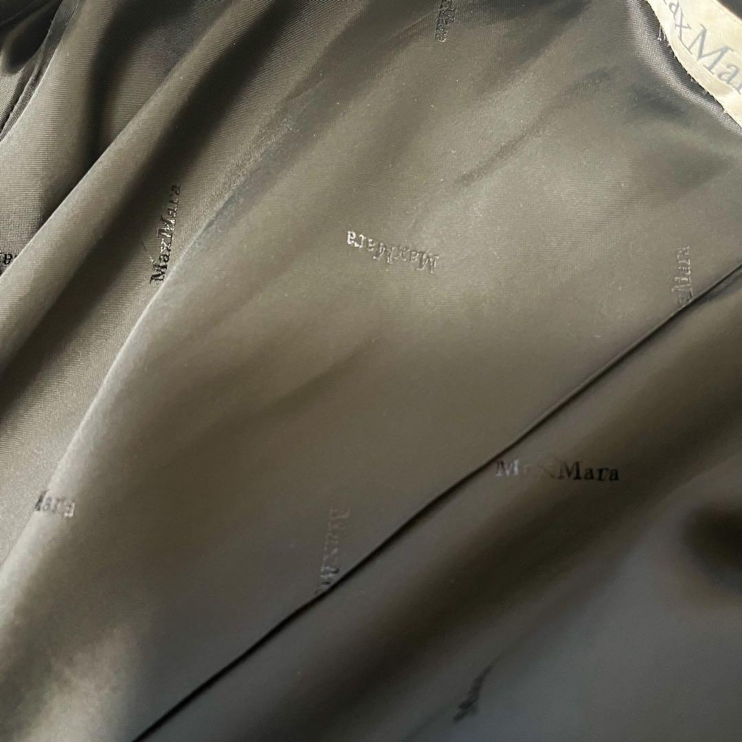 白タグ MAXMARA ベルテッドコート 女優襟 マニュエラ ダブルブレスト