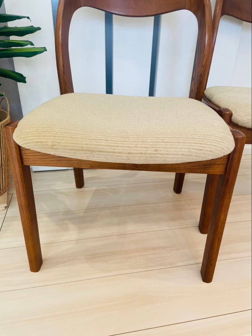 シラカワ shirakawa ダイニングチェア アームレス　 ２脚セット