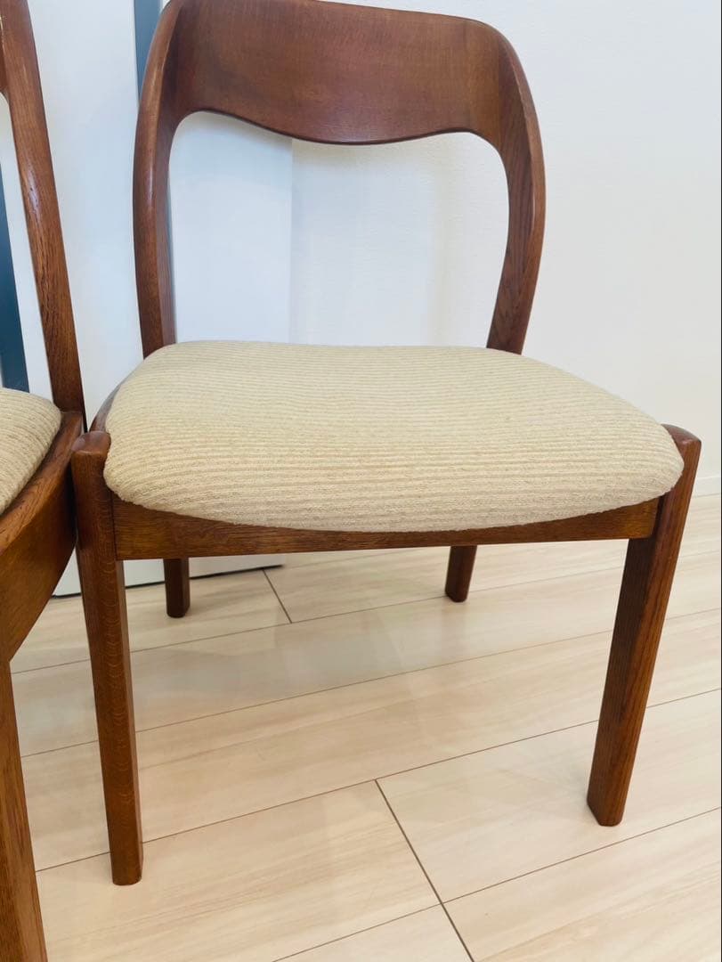 シラカワ shirakawa ダイニングチェア アームレス　 ２脚セット