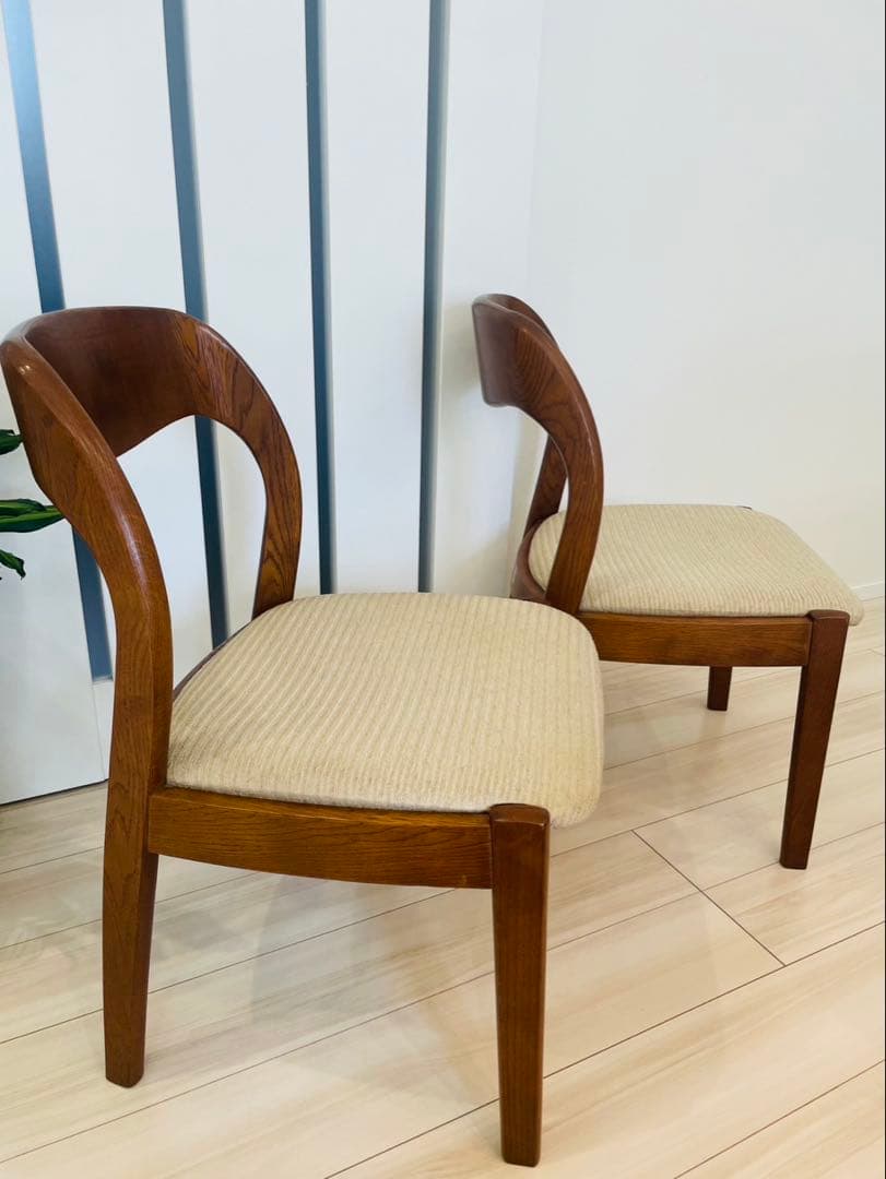 シラカワ shirakawa ダイニングチェア アームレス　 ２脚セット