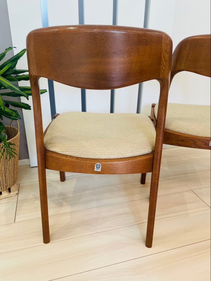 シラカワ shirakawa ダイニングチェア アームレス　 ２脚セット