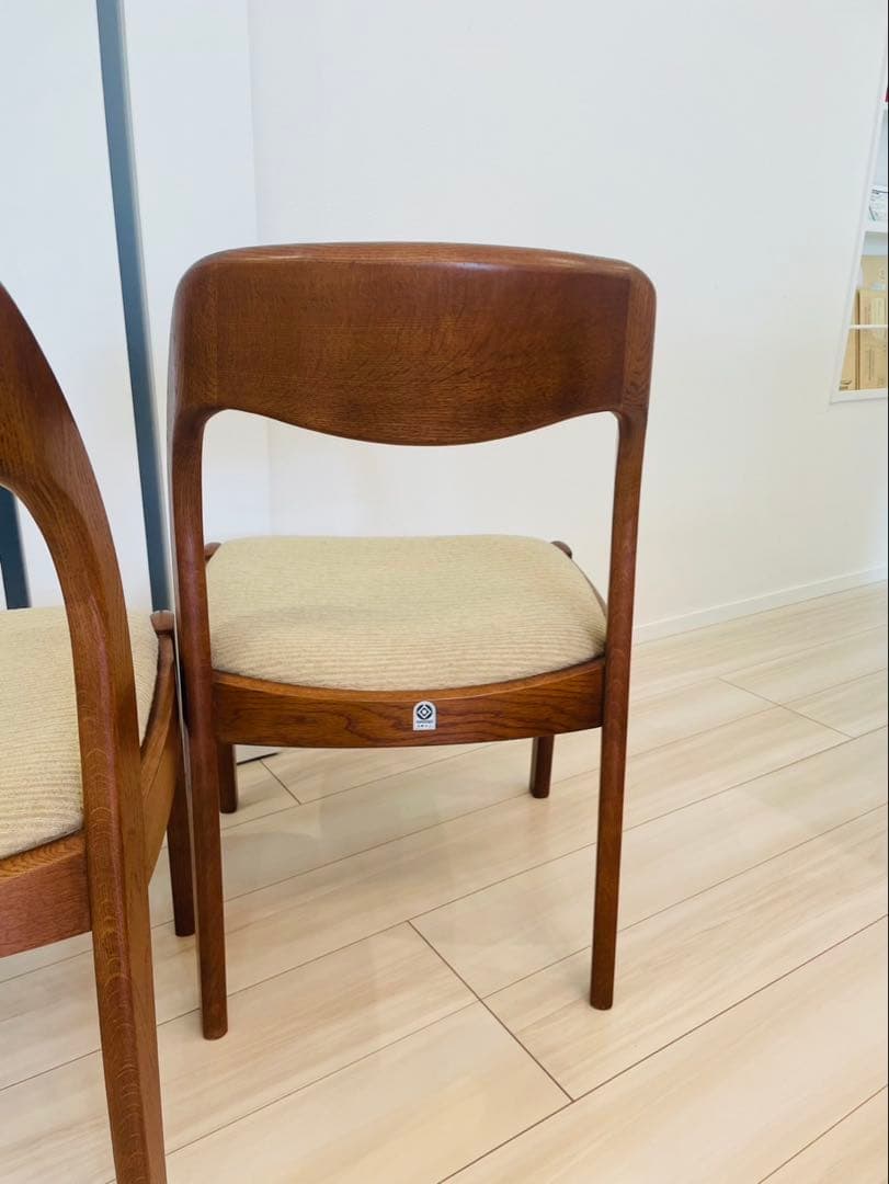 シラカワ shirakawa ダイニングチェア アームレス　 ２脚セット