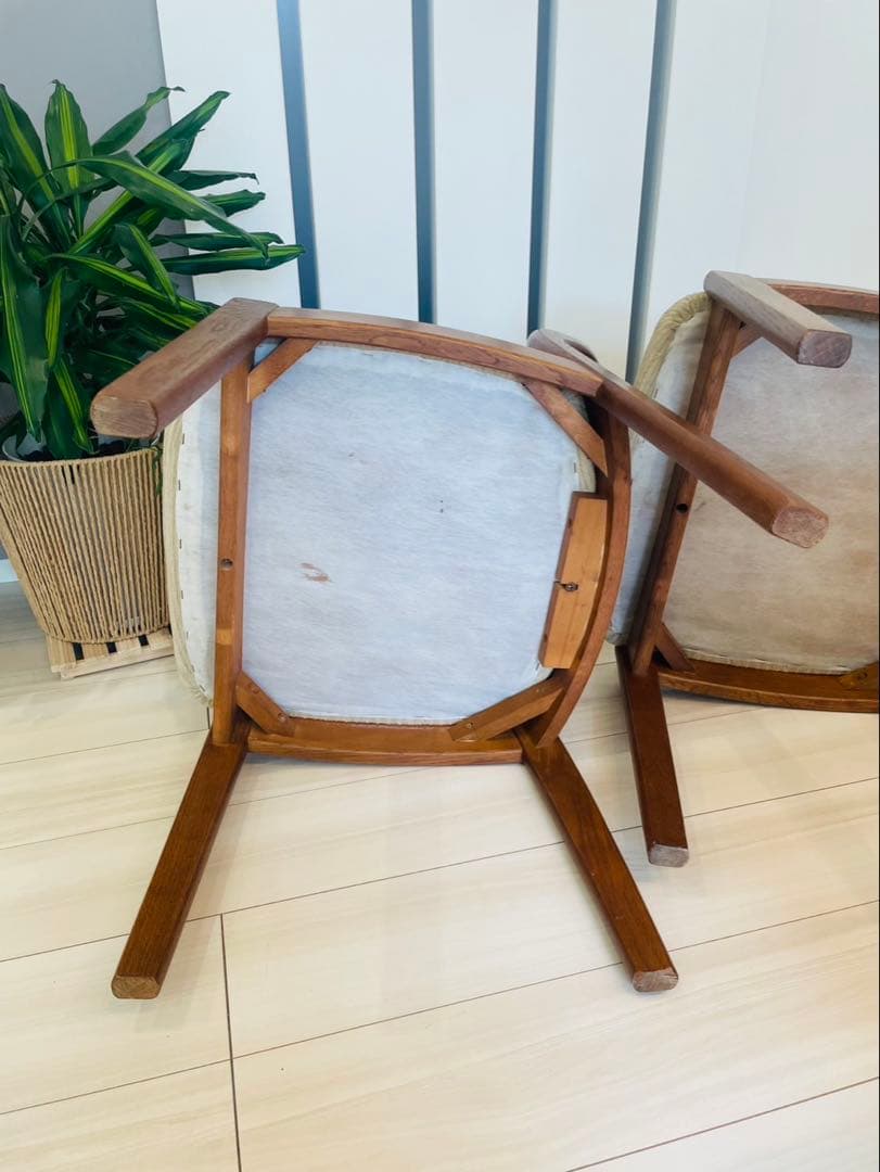 シラカワ shirakawa ダイニングチェア アームレス　 ２脚セット