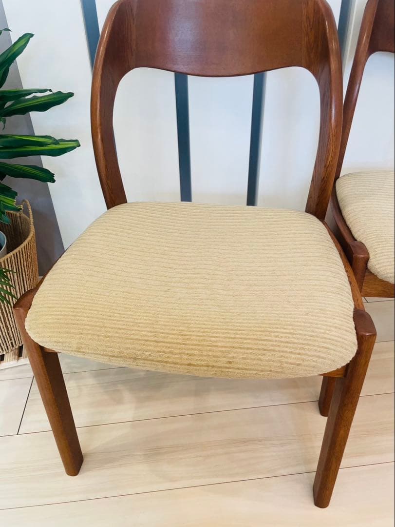 シラカワ shirakawa ダイニングチェア アームレス　 ２脚セット