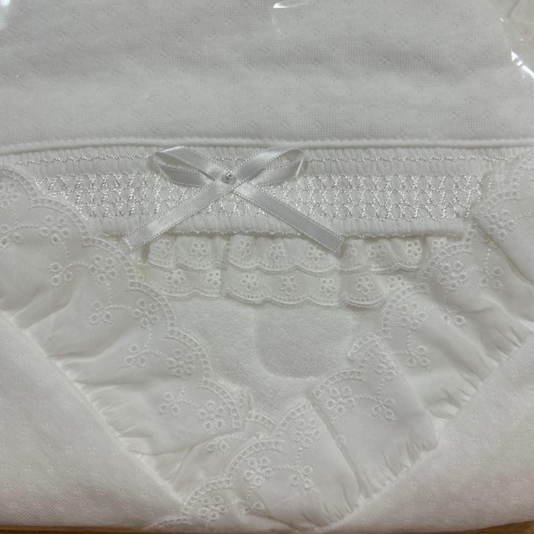 【新品未開封】【人気‼️】ミキハウス　セレモニーアフガン おくるみ　ジャガード織り