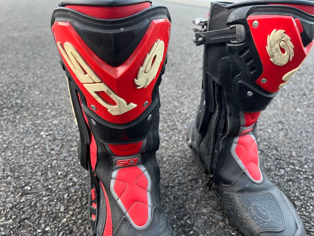 SIDI バイク用ブーツ レッド・ブラック