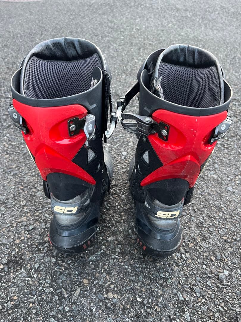SIDI バイク用ブーツ レッド・ブラック