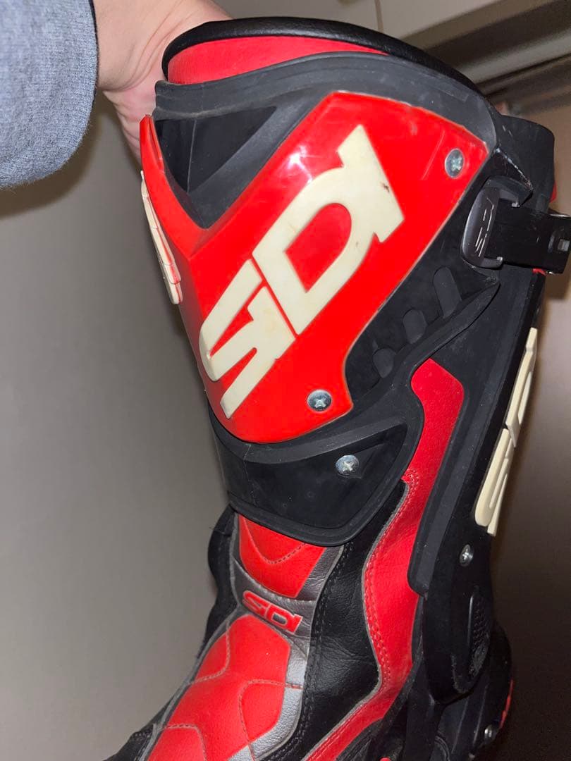SIDI バイク用ブーツ レッド・ブラック