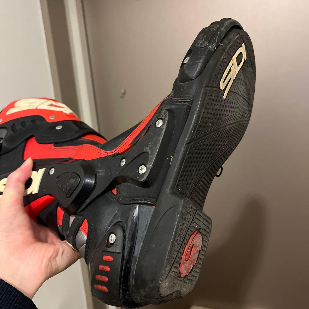SIDI バイク用ブーツ レッド・ブラック