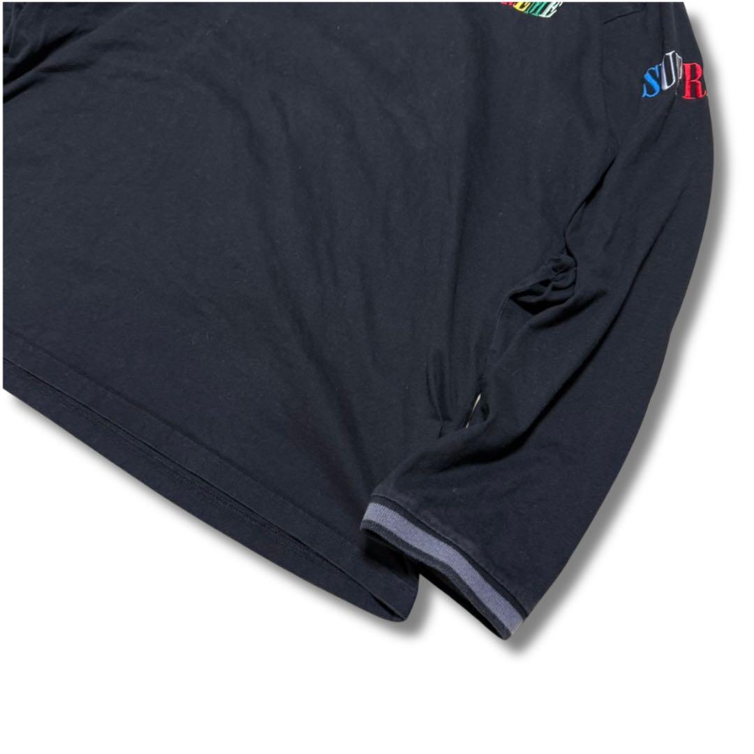 Supreme マルチロゴ ロンT L ブラック 20AW