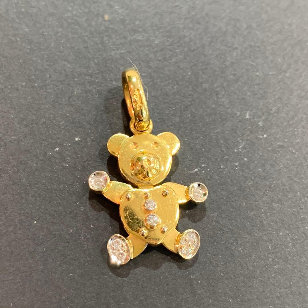 Pomellato ポメラート ペンダントトップ ベア K18YG ダイヤモンド