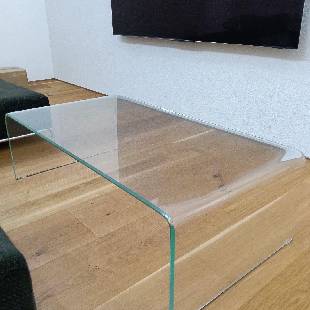 コンチネンタルファニチャー サターン リビング ガラステーブル 美品