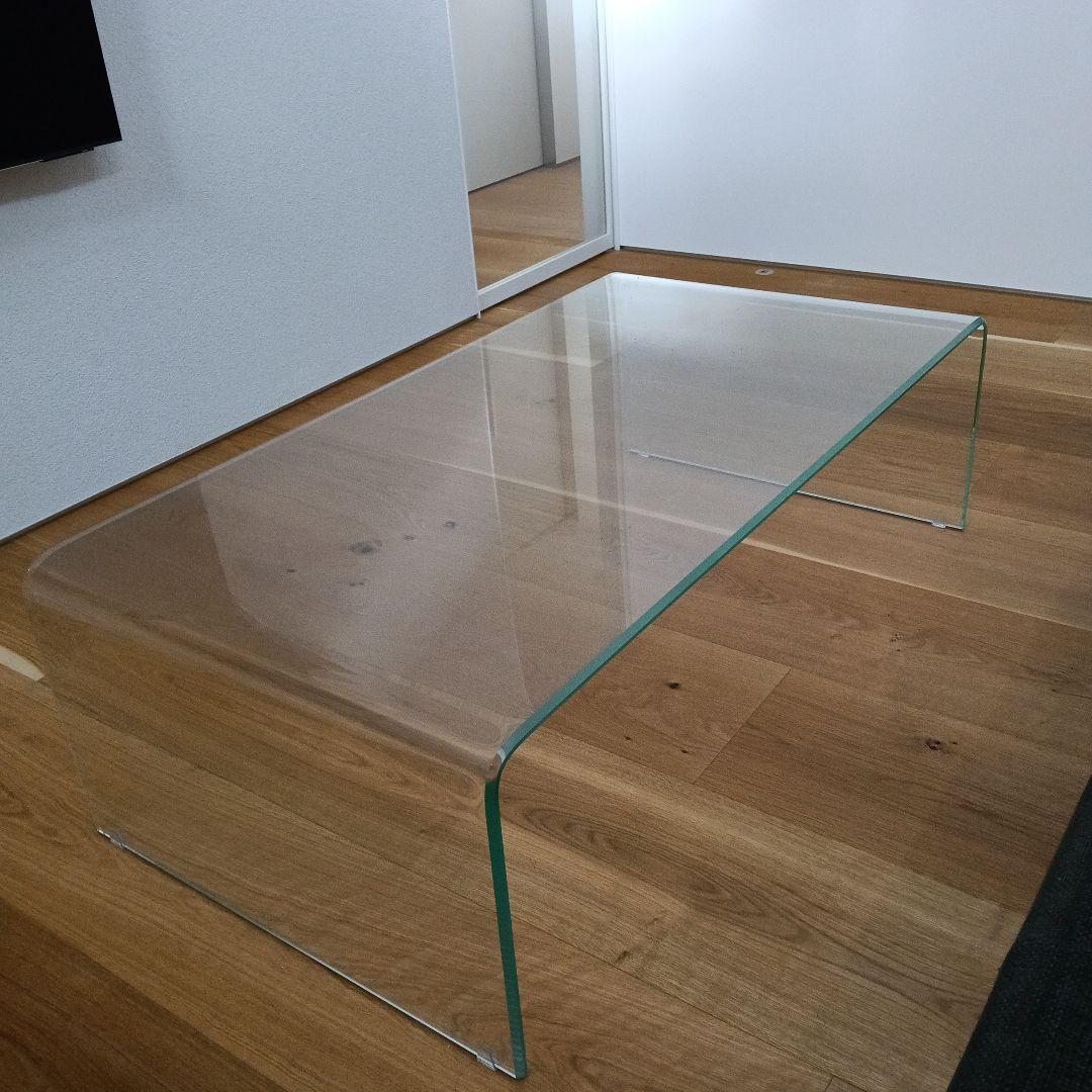 コンチネンタルファニチャー サターン リビング ガラステーブル 美品