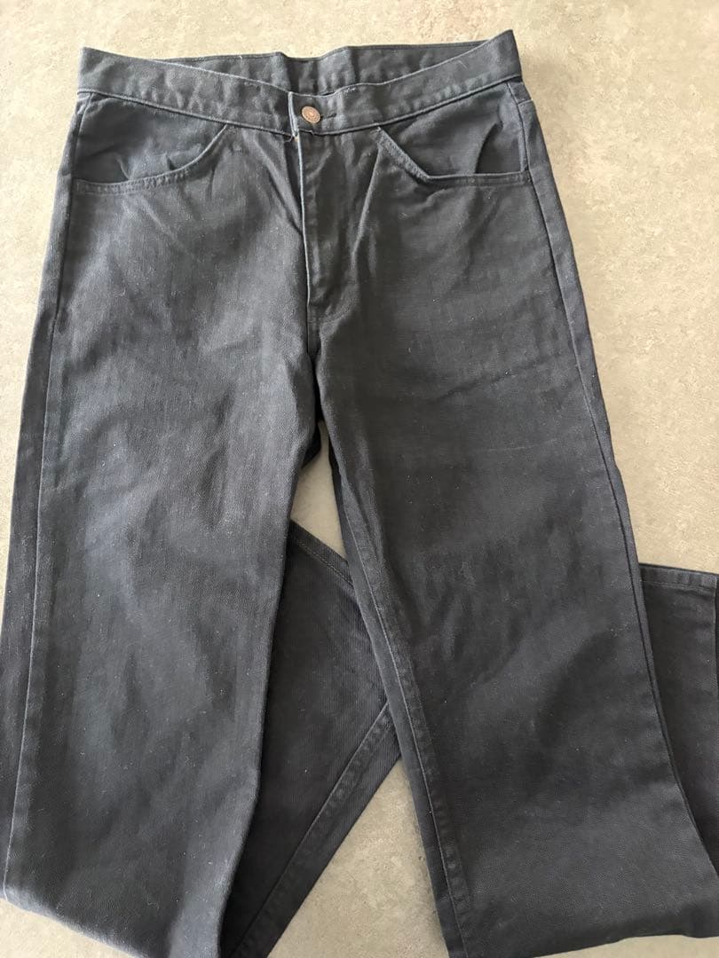 Levi's ブラック　デニムジャケット&パンツ