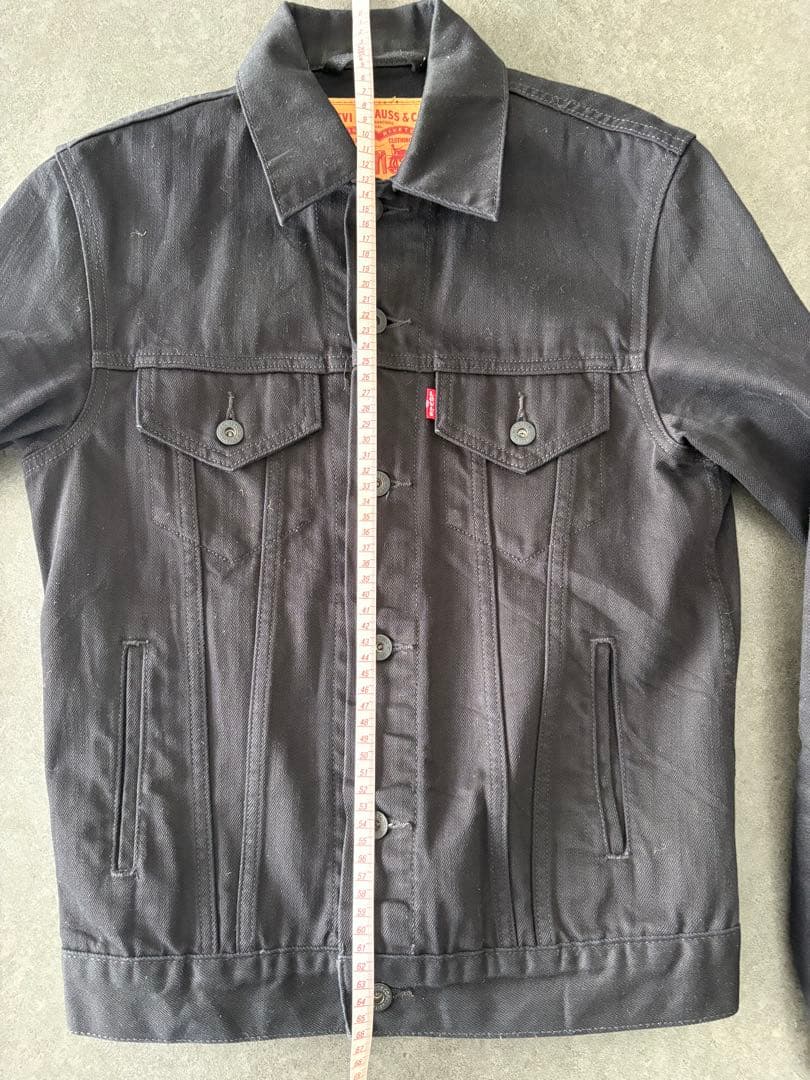 Levi's ブラック　デニムジャケット&パンツ