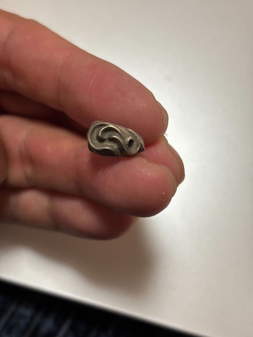 クロムハーツ カーブドティアドロップ ピアス 925 シルバー