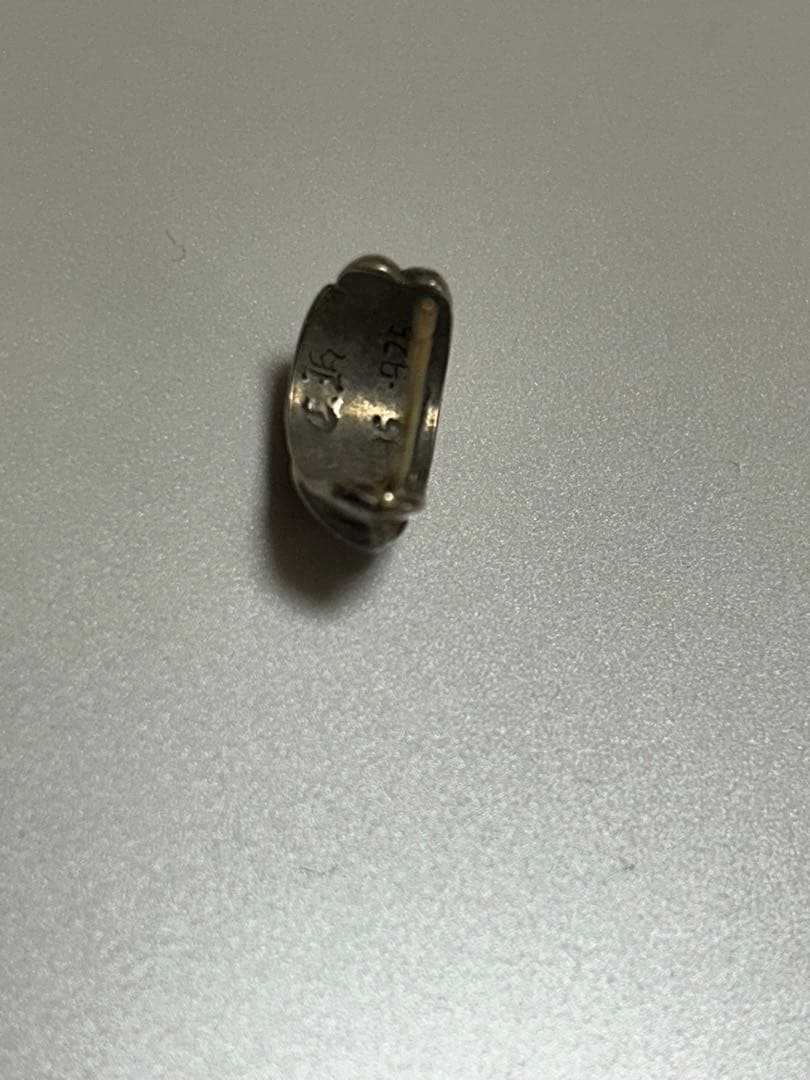 クロムハーツ カーブドティアドロップ ピアス 925 シルバー