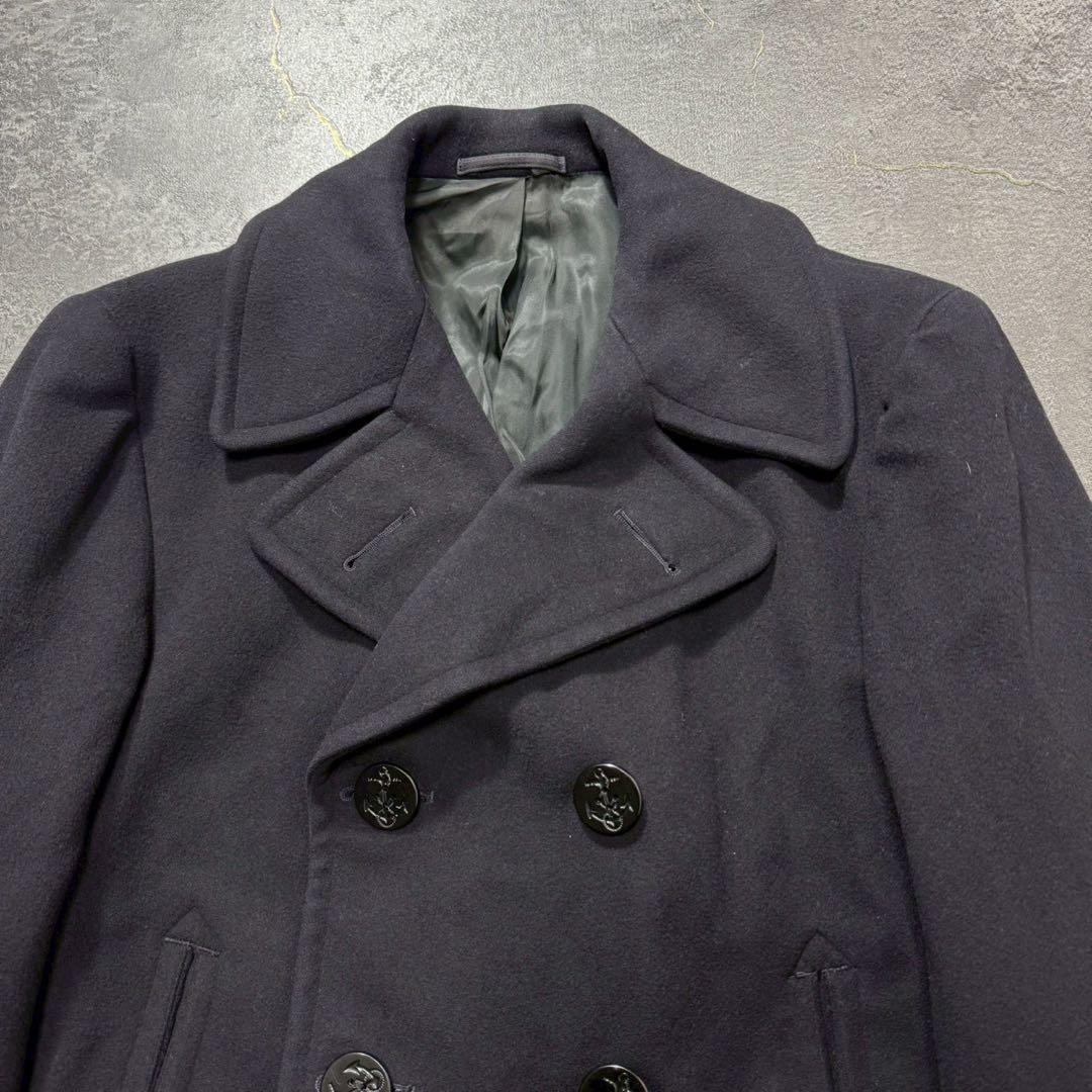 50s U.S.NAVY Pコート米軍実物アメリカ海軍ミリタリージャケット38