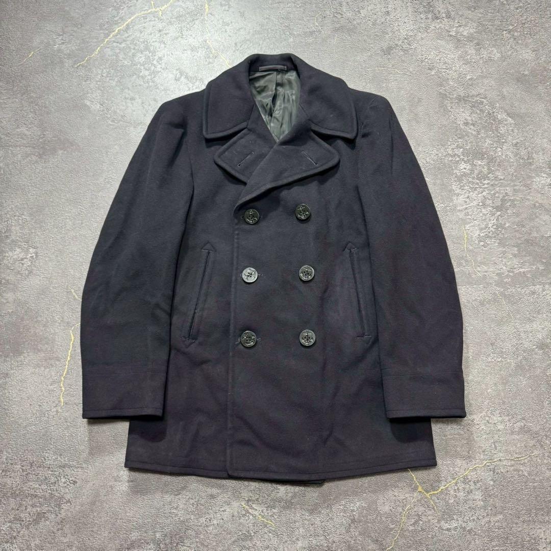 50s U.S.NAVY Pコート米軍実物アメリカ海軍ミリタリージャケット38