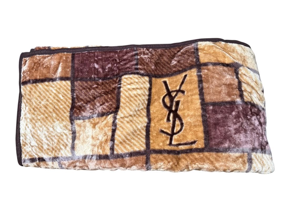 イヴ・サンローラン ニューマイヤー毛布二枚セット YSL