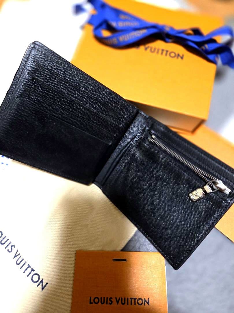 カ*ン様 LOUIS VUITTON ダミエ ブラック 二つ折り財布
