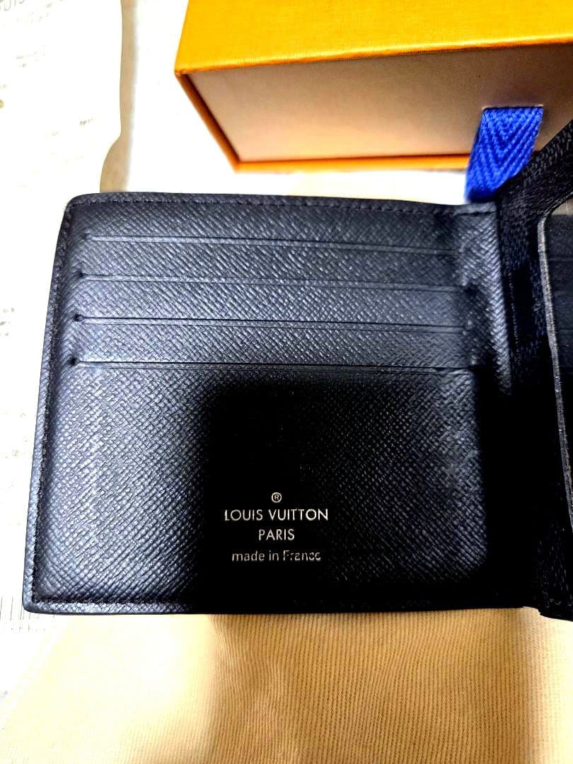 カ*ン様 LOUIS VUITTON ダミエ ブラック 二つ折り財布