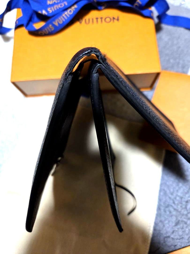カ*ン様 LOUIS VUITTON ダミエ ブラック 二つ折り財布
