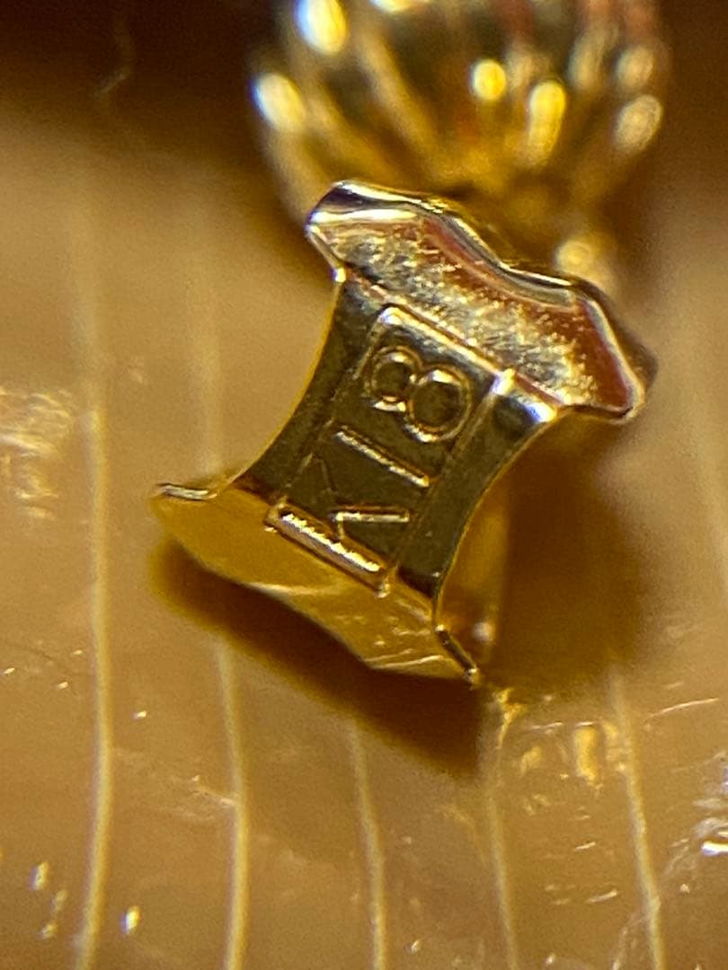 K18金天然石グリーン瑪瑙カメオペンダント　超ビッグサイズ