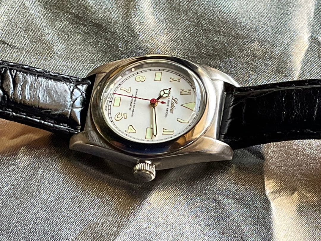 ★マニア向け❣️バブルバックLatino特注モデル❣️ETA自動巻★日本製造★稼働❣️