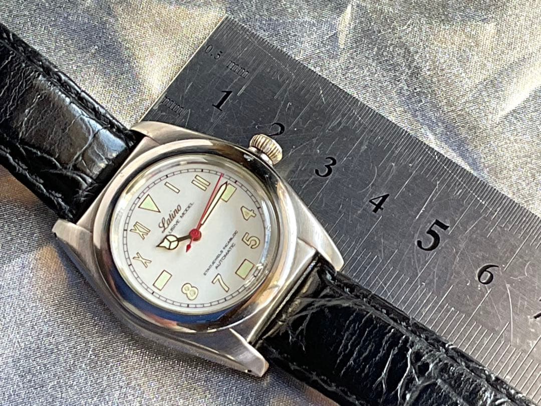 ★マニア向け❣️バブルバックLatino特注モデル❣️ETA自動巻★日本製造★稼働❣️