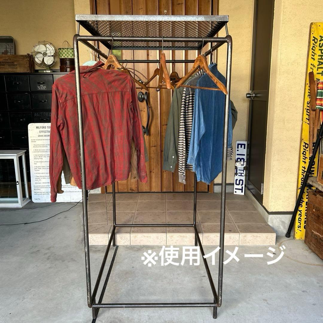 インダストリアル アイアン ラック シェルフ 無骨 シャビー 鉄製 店舗什器