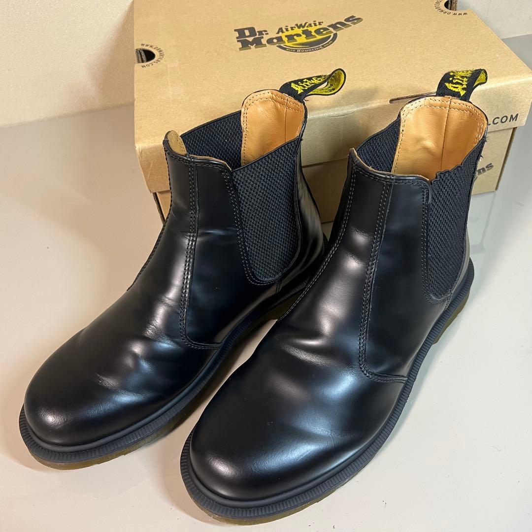 【美品】ドクターマーチン サイドゴアブーツ 2976 UK7 ブラック 箱付き