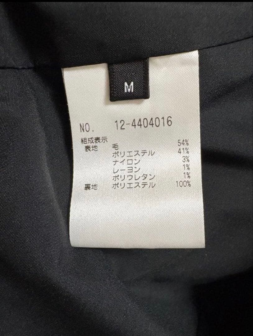 PLST ウールブレンドリラクシーダブルジャケット　ダークグレー　M ツイード