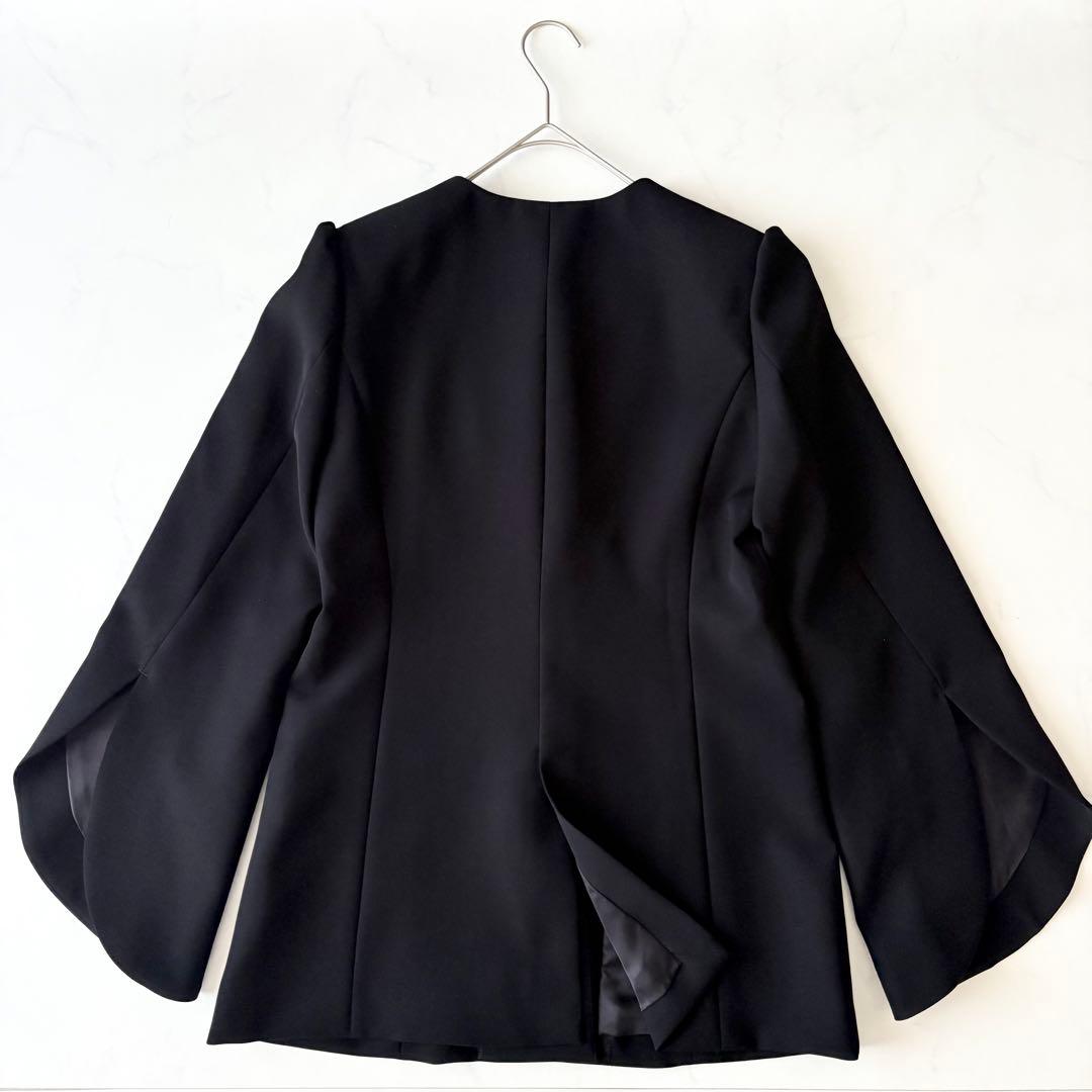 最終価格✨ ボーダーズアットバルコニー パール ノーカラー 黒 ジャケット