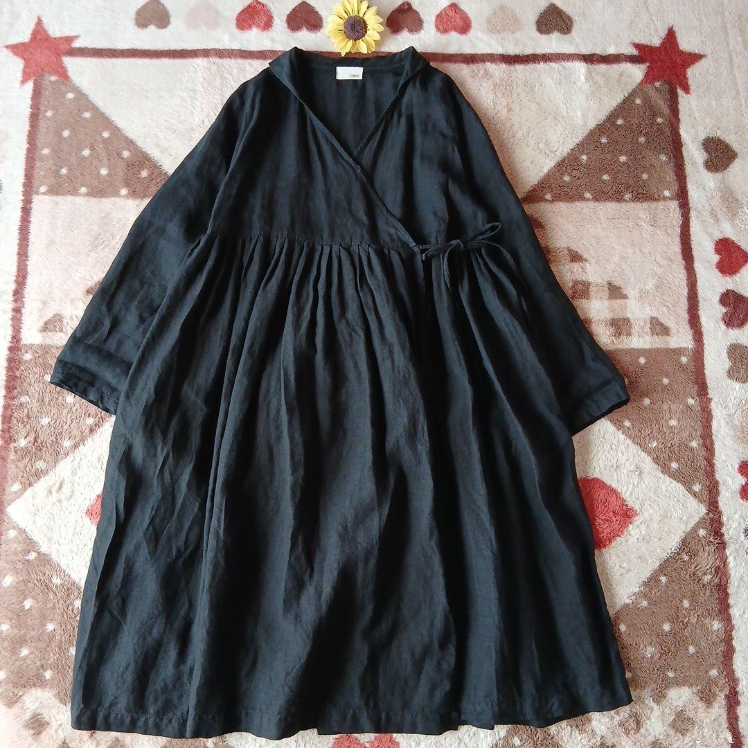 みーきさま専用♡a+koloni♡麻カシュクールワンピース♡