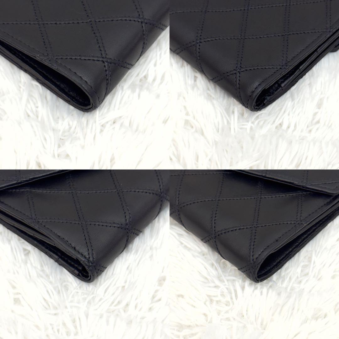 極上美品⭐️CHANELシャネル ココマーク ビコローレ Wホック 財布 レザー