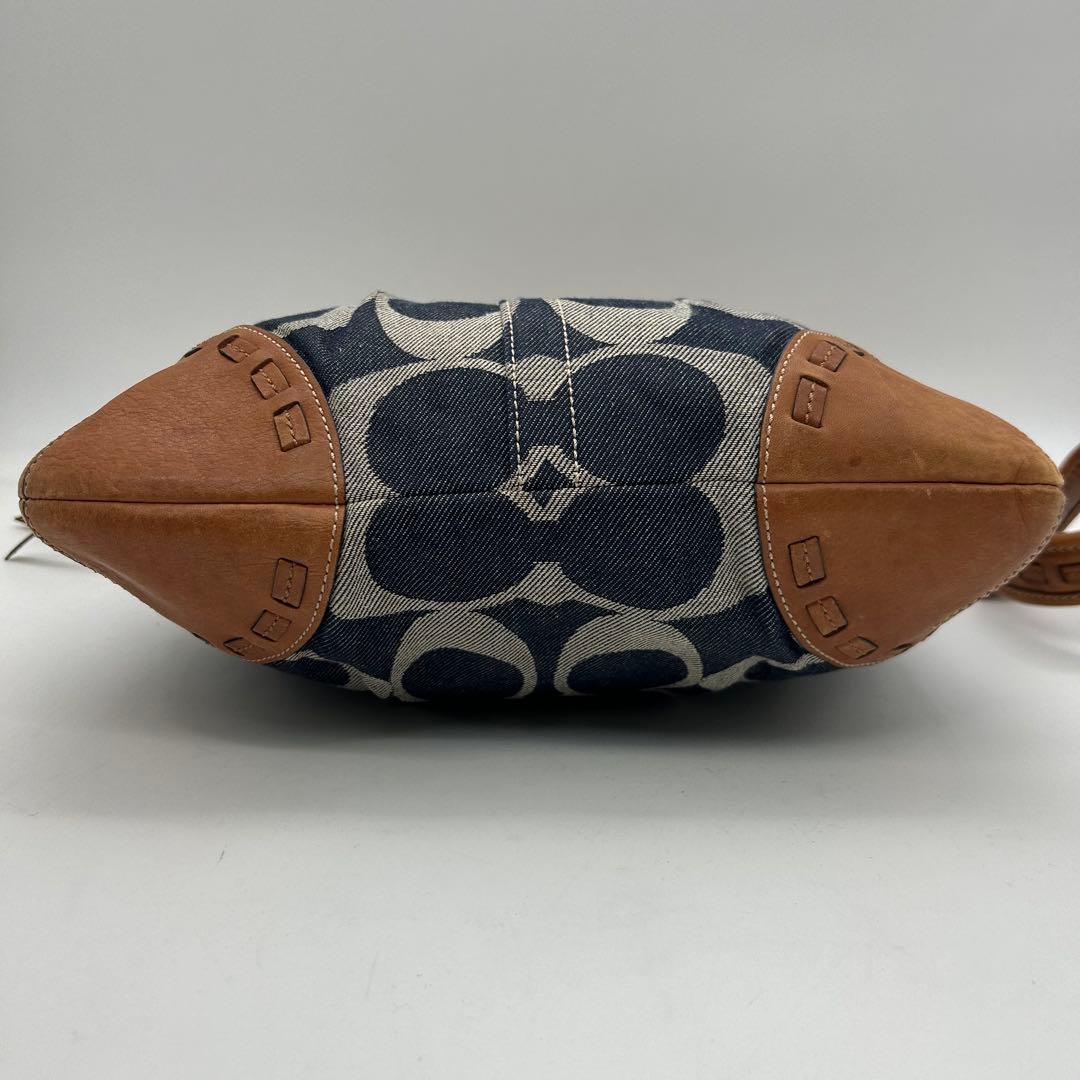 バッグ Coach Shoulder Bag Denim Signature Y2k