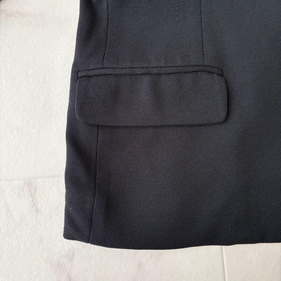 《ケイミー》定番 ストレッチ テーラードジャケット　黒 13（XL）