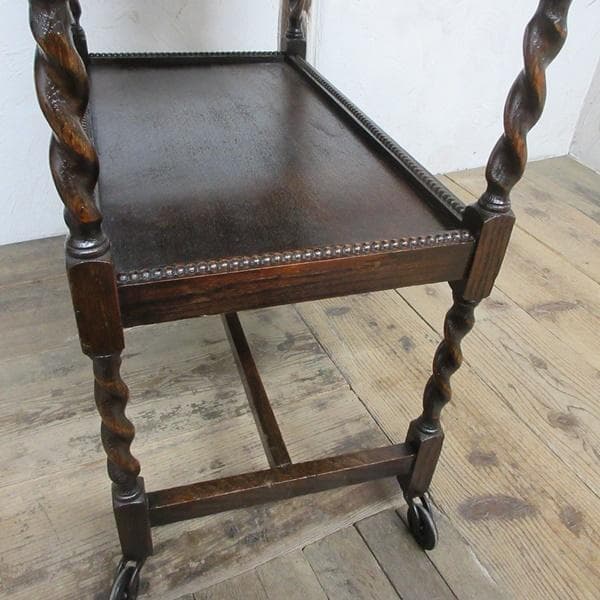 イギリス アンティーク 家具 キッチンワゴン トロリー カフェ 英国 6748d