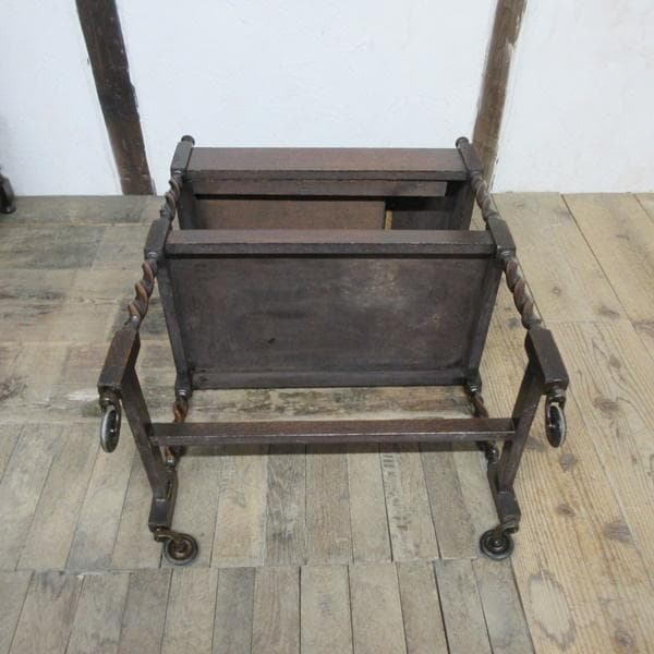 イギリス アンティーク 家具 キッチンワゴン トロリー カフェ 英国 6748d