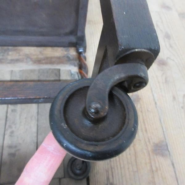 イギリス アンティーク 家具 キッチンワゴン トロリー カフェ 英国 6748d