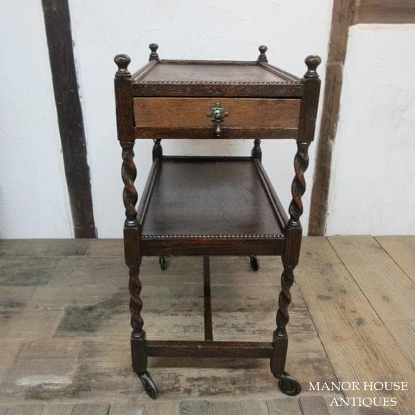 イギリス アンティーク 家具 キッチンワゴン トロリー カフェ 英国 6748d