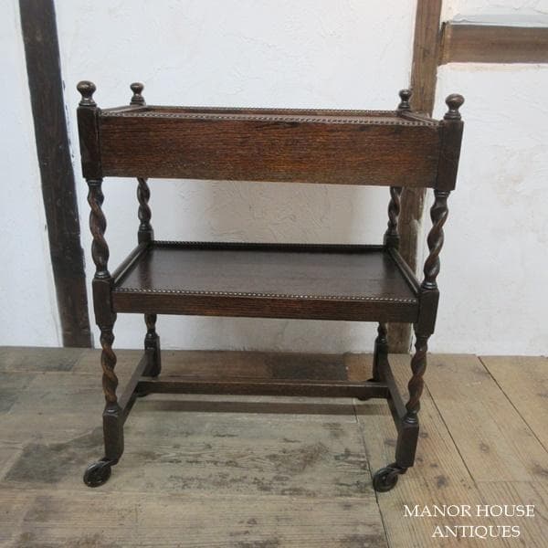 イギリス アンティーク 家具 キッチンワゴン トロリー カフェ 英国 6748d