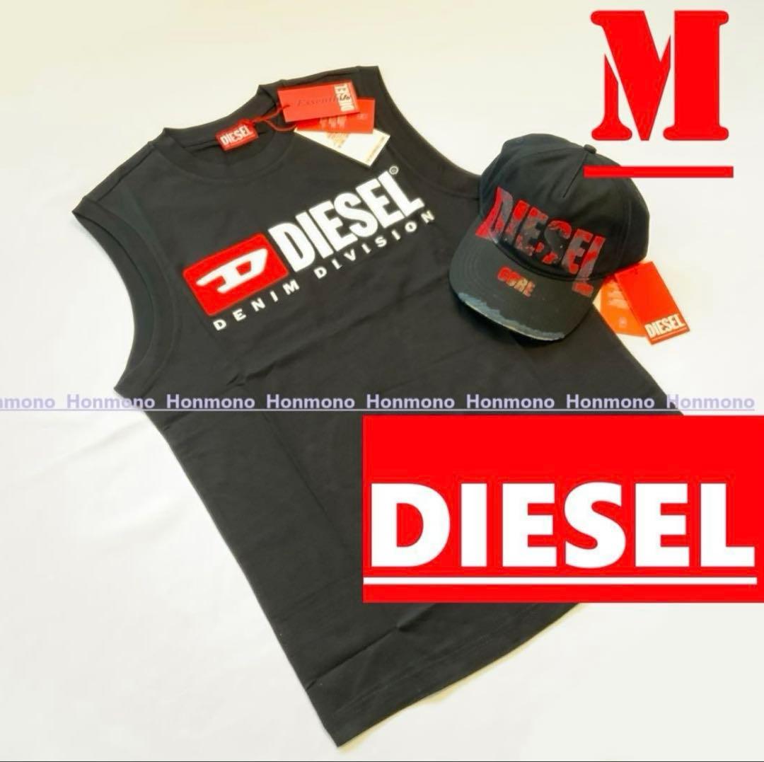 ラスト１点　DIESEL　T-ISCO-DIV　Ａ10508　M　ロゴ　ノースリ