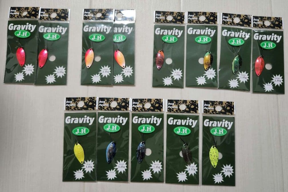 DeepParadox GRAVITY 1.35g 城峰オリカラ全11色＋2枚