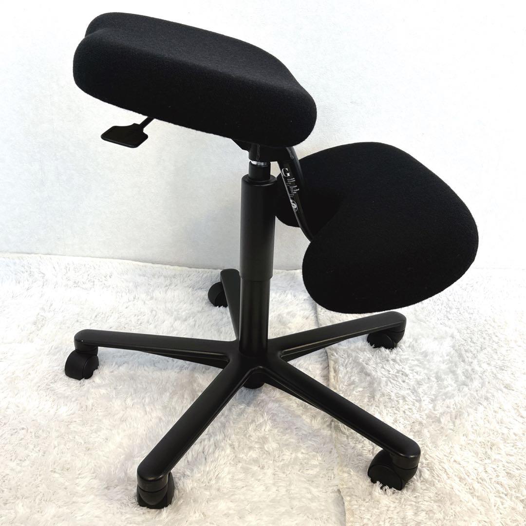 【希少】HAG バランスチェア ガス圧昇降機能 キャスター付 黒