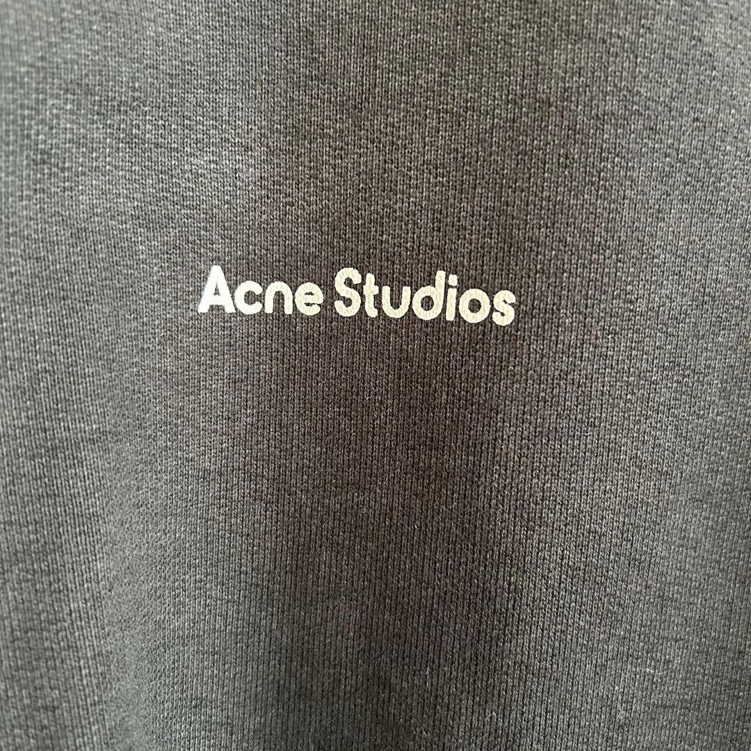 Acne Studios アクネ　ロゴスウェット　トレーナー　ブラック