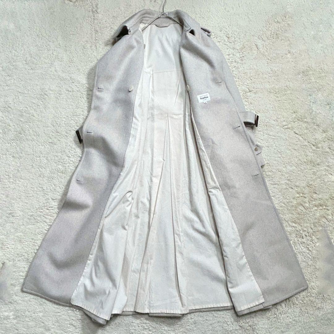 foufou フーフー ウールトレンチコート Rafine ライトグレー 0
