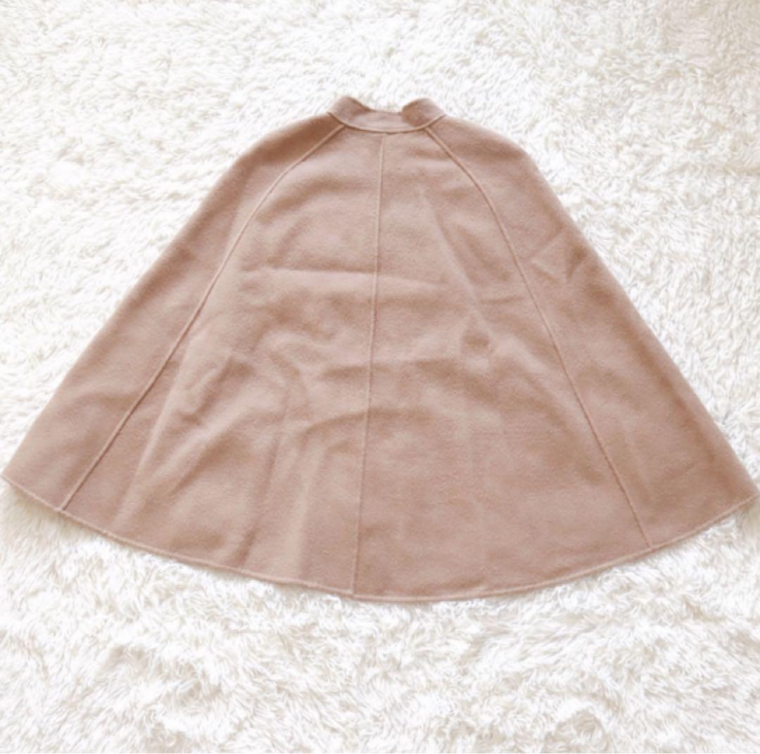 定価8.5万円✨ANAYI シャルムビーバー ミドルケープコート ベージュ 38