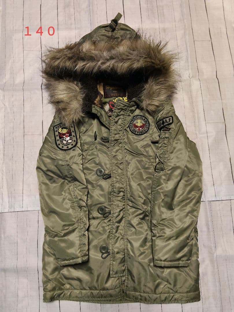 ヒステリックミニ　ミニタリージャケット　１４０